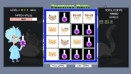 ⭐ Professor Watts Memory Match Cats Steam КЛЮЧ 🔑 GLOBAL