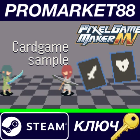 ⭐ Pixel Game Maker MV - Cardgame Sample DLC Steam КЛЮЧ