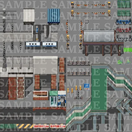 ⭐ RPG MAKER MZ - DorapixelMapChips - Modern JP DLC Stea