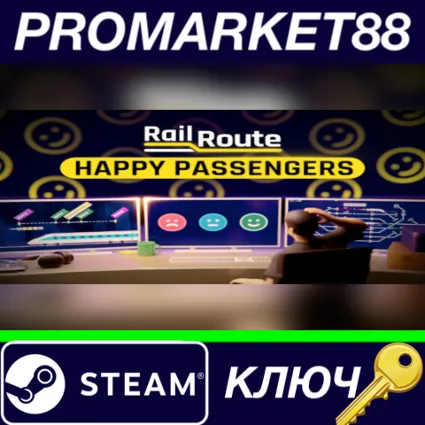 ⭐ Rail Route - Happy Passengers DLC Steam КЛЮЧ 🔑 GLOBAL
