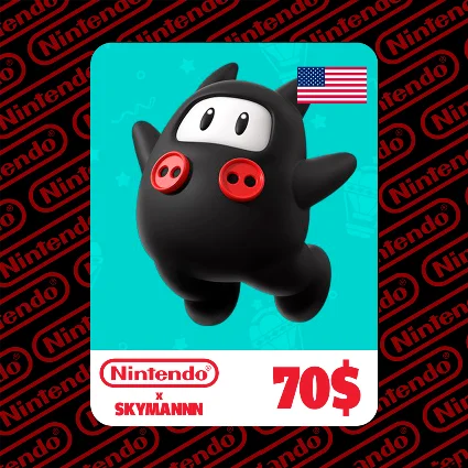 🟡 Карта пополнения Nintendo eShop 70$ USD США🇺🇸БЫСТРО