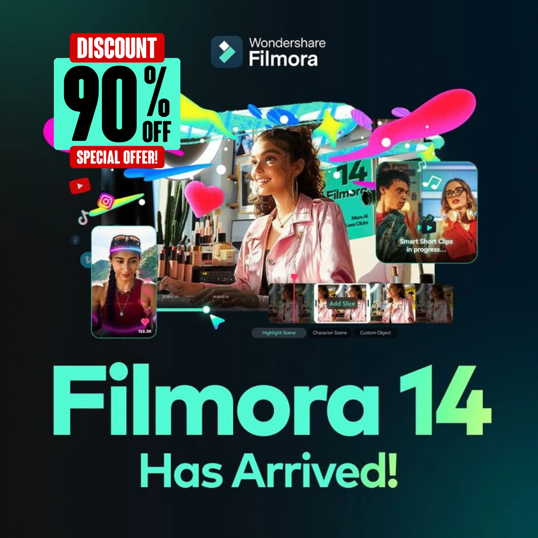 Filmora 14 + AI Credits | Все планы и пакеты