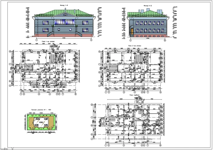 DP_01 two-storey brick apartment building into 4 apartments