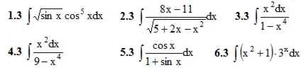 IDZ Ryabushko Option 3 KR "Indefinite integrals"