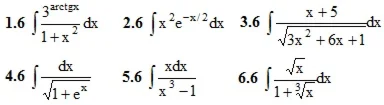 IDZ Ryabushko Option 6 KR "Indefinite integrals"
