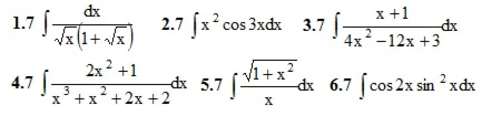 IDZ Ryabushko Option 7 KR "Indefinite integrals"