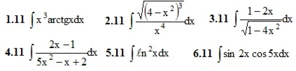 IDZ Ryabushko Option 11 KR "Indefinite integrals"
