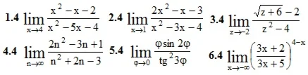 IDZ Ryabushko Option 4 KR "Limits"