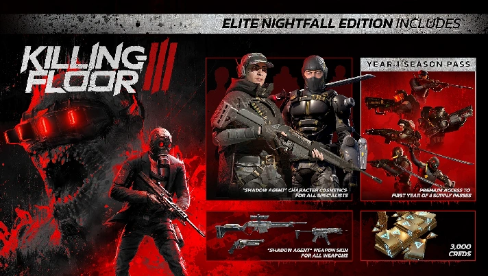 🟢🔥KILLING FLOOR 3 ELITE NIGHTFALL 🌍XBOX X|S KEY🎮✅