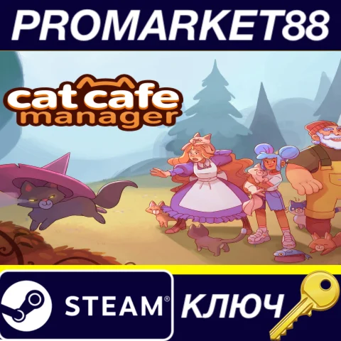 ⭐ Cat Cafe Manager EU Steam КЛЮЧ  ЕВРОПА