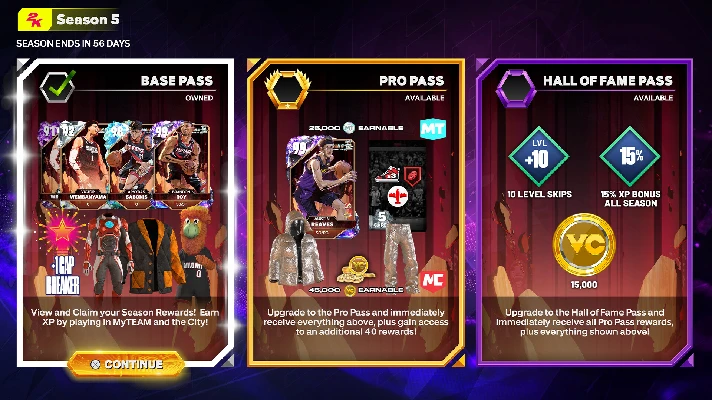 NBA 2K25 Hall of Fame Pass: Season 5 DLC