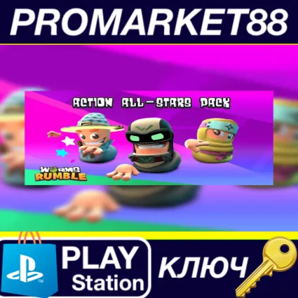 ⭐ Worms Rumble - Action All-Stars Pack DLC EU PS4 КЛЮЧ