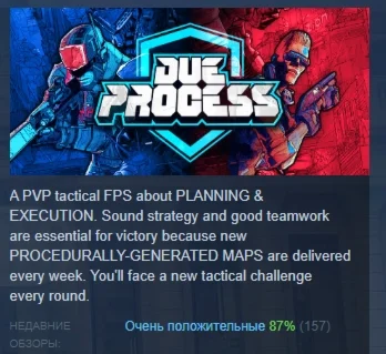 Due Process  АВТОДОСТАВКА STEAM РОССИЯ