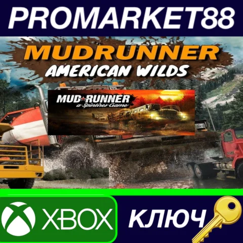 ⭐ Spintires: MudRunner American Wilds Edition EU XBOX O