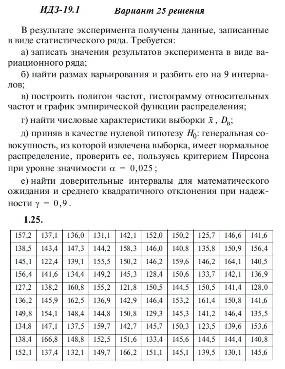 Вариант 25 ИДЗ 19.1 Решебник Рябушко часть 4