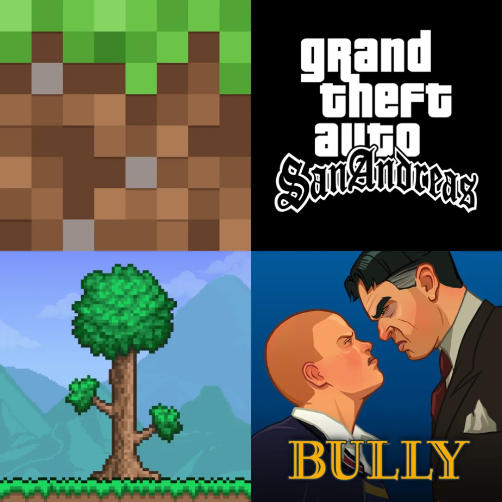  Minecraft Terraria GTA SA Bully iPhone ios AppStore