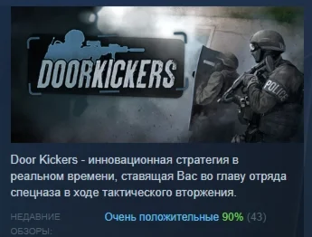 Door Kickers АВТОДОСТАВКА STEAM РОССИЯ