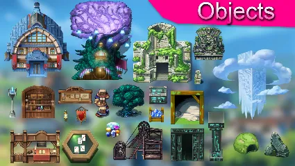 ⭐ ️ RPG Maker MZ - ISEKAI CREATORS Assets Pack STEAM GIF