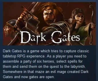 Dark Gates  STEAM KEY REGION FREE GLOBAL