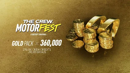 ⭐ The Crew Motorfest VC Gold Pack - 360,000 Crew Credit