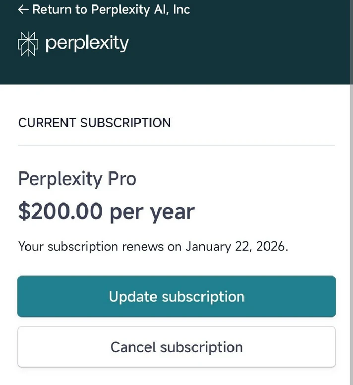 1 Year PERPLEXITY AI PREMIUM +INSTANT +ON YOUR ACCOUNT