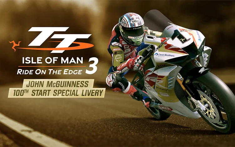 TT Isle Man 3 John McGuinness 100 Start Livery key DLC
