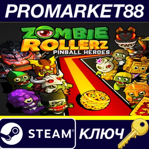 ⭐Zombie Rollerz: Pinball Heroes Steam КЛЮЧ GLOBAL