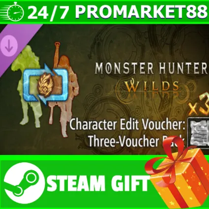⭐ ️ Monster Hunter Wilds - Character Edit Voucher: Three