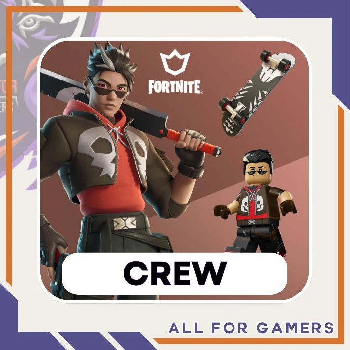 💠FORTNITE CREW 1 MONTH✦Battle Pass + 1000 V-Bucks +🎁