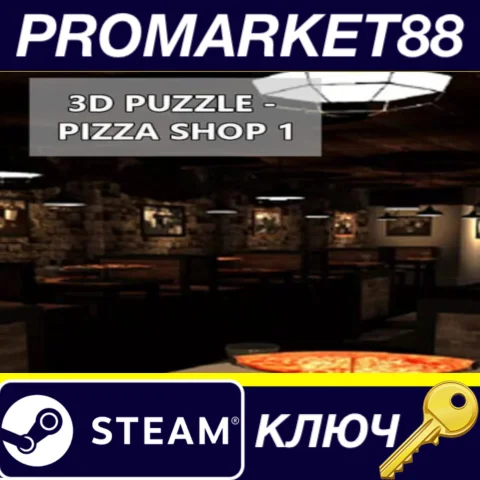 ⭐ 3D PUZZLE - Pizza Shop 1 Steam КЛЮЧ GLOBAL