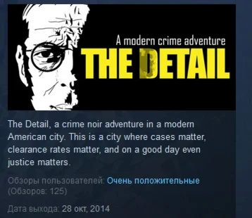 The Detail Episode 1 Where the Dead Lie STEAM KEY