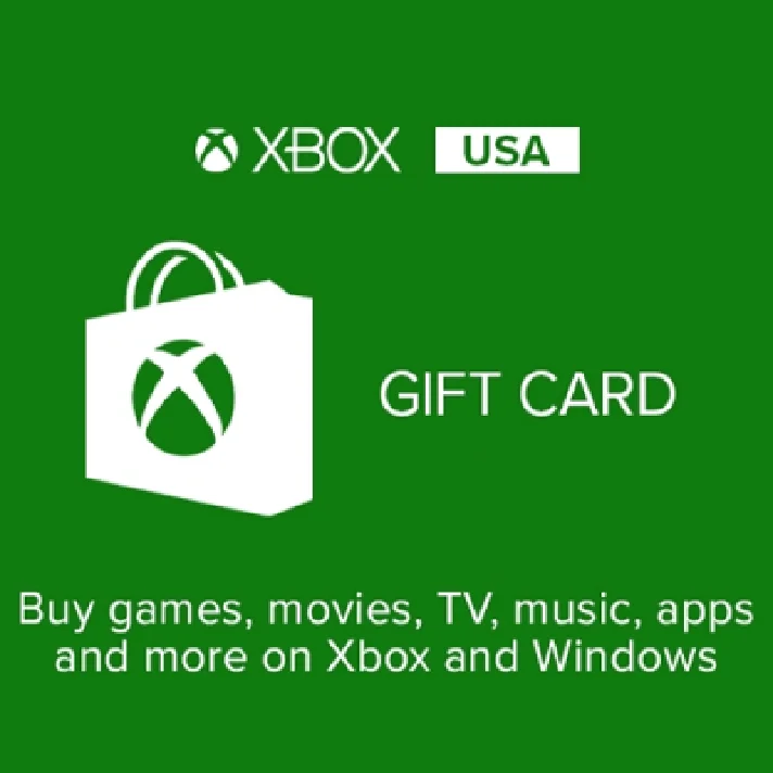 XBOX GIFT CARD $1-$5-$15-$20-$25-$50-$100✅(USA) KEY🔑
