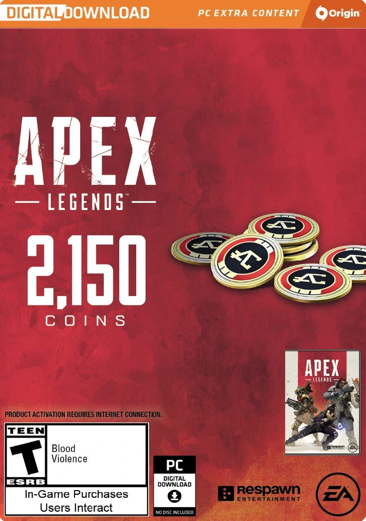 Apex Legends 2150 COIN EA/ORIGIN (0% Fee)🐭