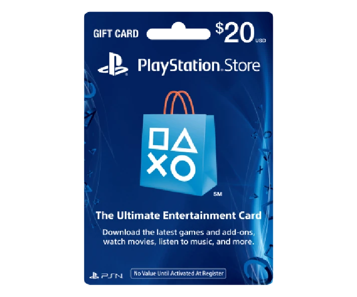 PSN Gift Card Code USA $ 20 for the PS4, PS3, PS Vita