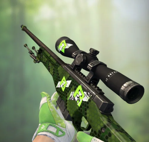 AWP | Pit Viper FT С 4 СЛУЧАЙНЫМИ НАКЛЕЙКАМИ