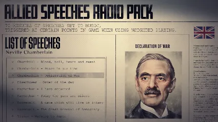 ⭐ Hearts of Iron IV - Allied Speeches Music Pack DLC EU