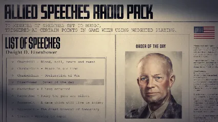 ⭐ Hearts of Iron IV - Allied Speeches Music Pack DLC EU