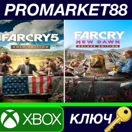 ⭐ Far Cry 5 Gold Edition + Far Cry New Dawn Deluxe Edit