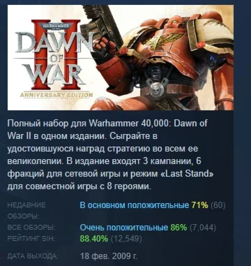 Warhammer 40,000: Dawn of War II - Anniversary Edition
