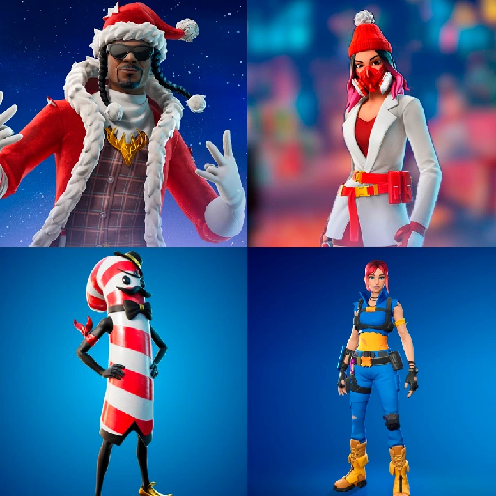 👾【4 Skins】✅ Yulejacket, Santa Dogg