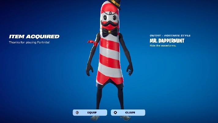 🥇【1 Skin】📈 Mr. Dappermint 🧨 Fresh New