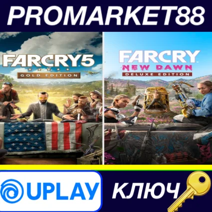 ⭐ Far Cry 5 Gold Edition + Far Cry New Dawn Deluxe Edit
