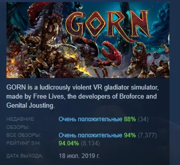 GORN  АВТОДОСТАВКА STEAM GIFT РОССИЯ