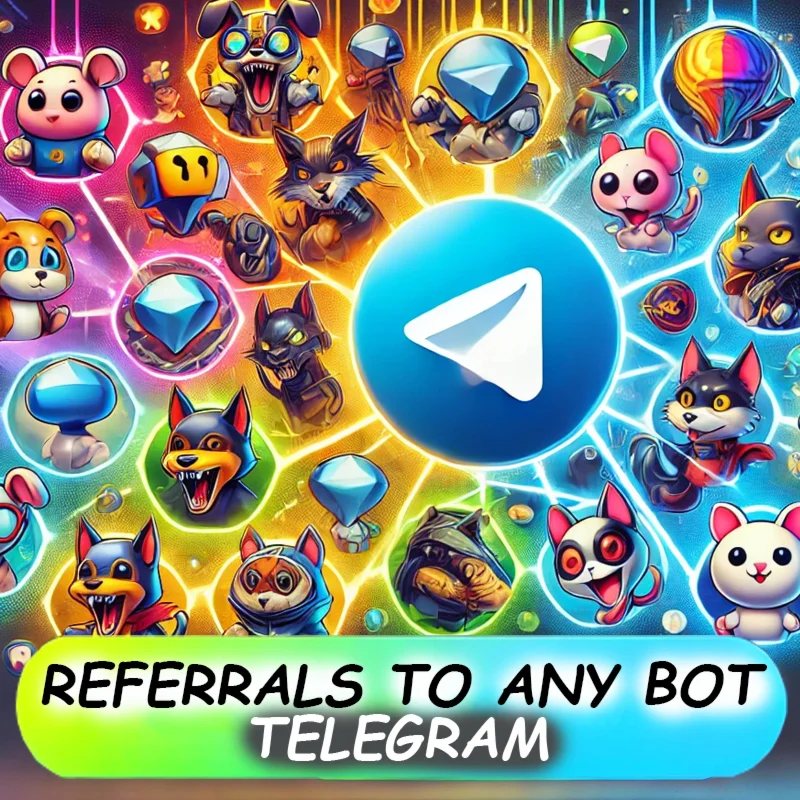 РЕФЕРАЛЫ НА ЛЮБОЙ ПРОЕКТ/БОТ telegram