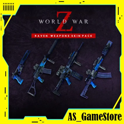 ⚫ ️World War Z Raven Weapon Skins Pack | Epic Games EGS
