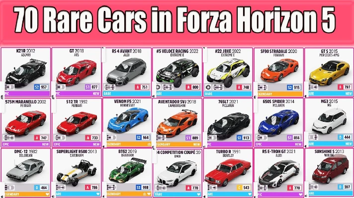 ALL CARS GARAGE 🚗 FORZA HORIZON 5 🚀PC XBOX • ✅ 0% FEE