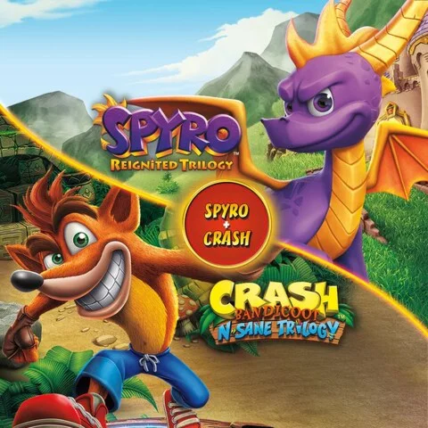  Spyro + Crash Remastered Game Bundle️PS4/PS5  TR