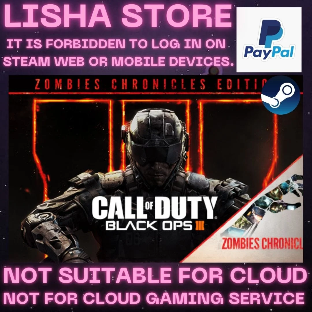 Call of Duty Black Ops III+Zombie Steam For 90 days