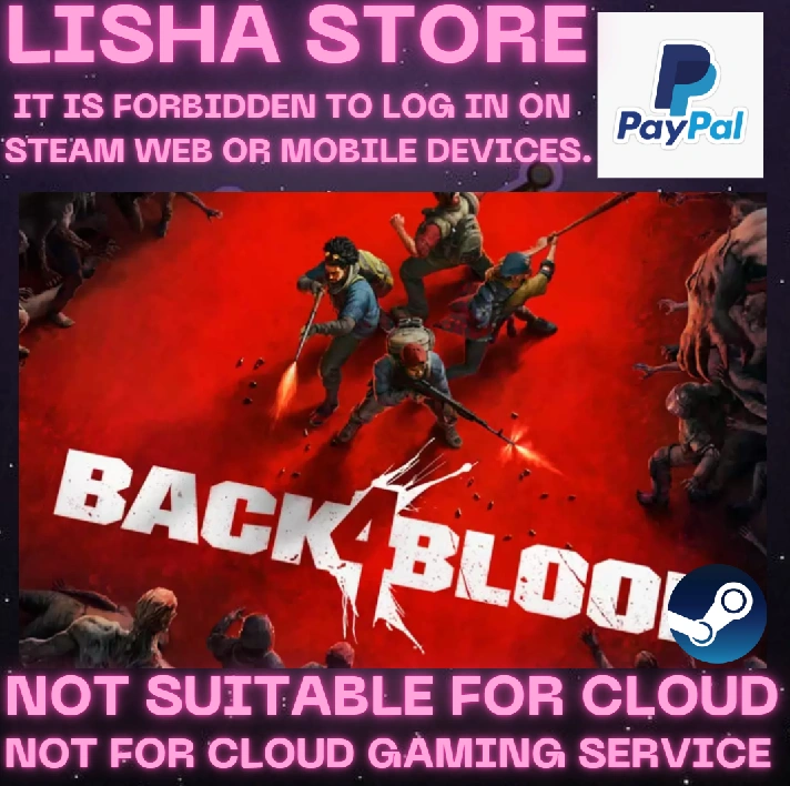 Back 4 Blood Steam Offline PAYPAL