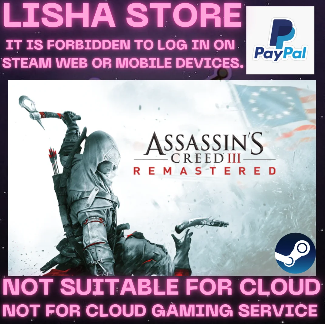 Assassins Creed III Remastered Стим На 30 или 90 дней